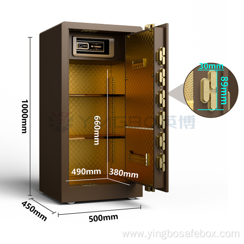 two key lock safes office money safe box